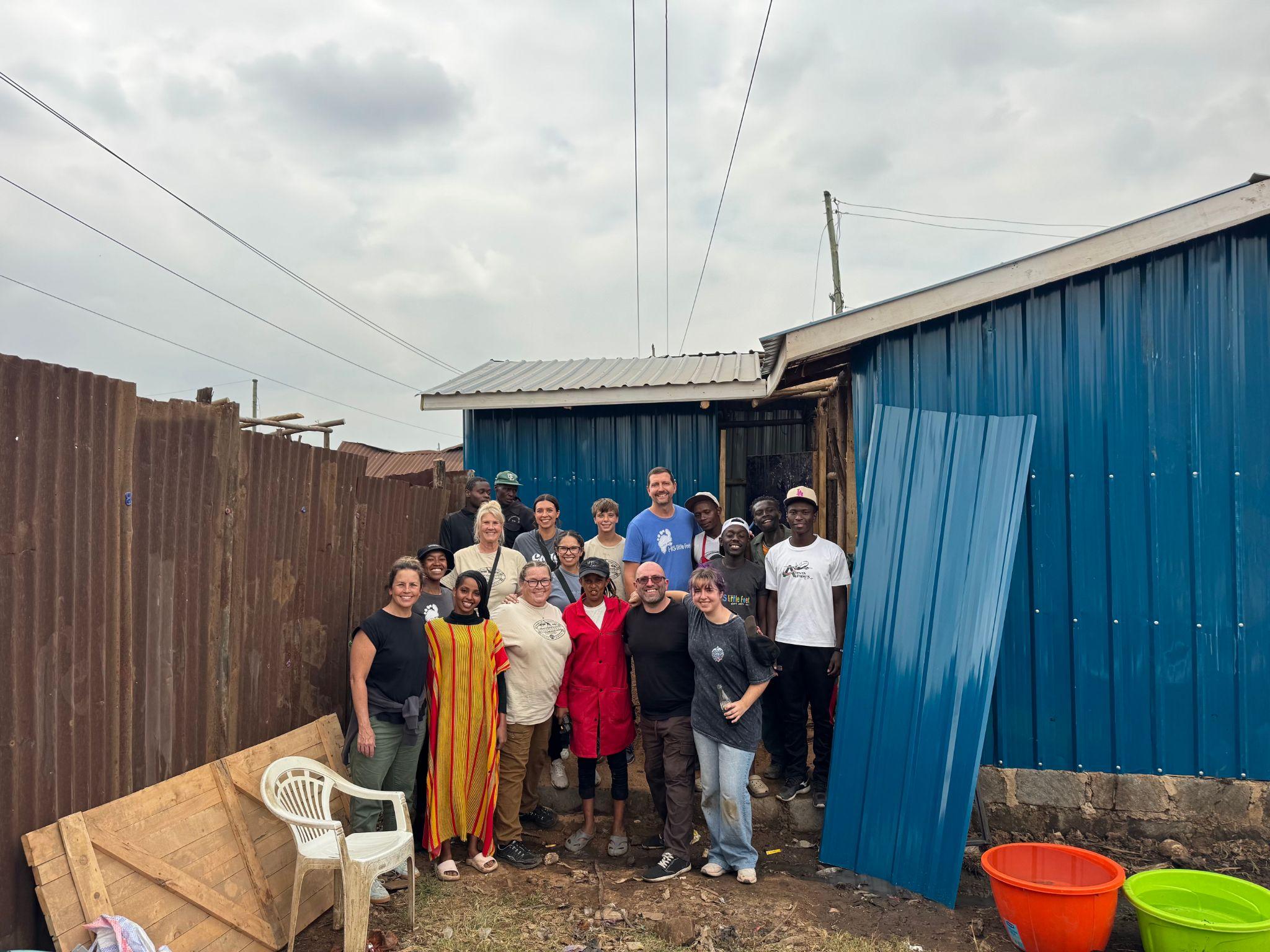CrossCity Missions team assisting with Skyler's project